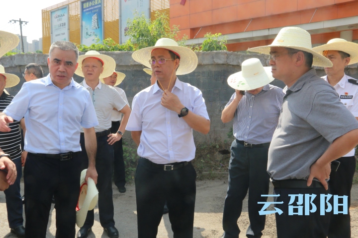 邵阳市常务副市长彭华松率队调研市政分公司桃花桥项目