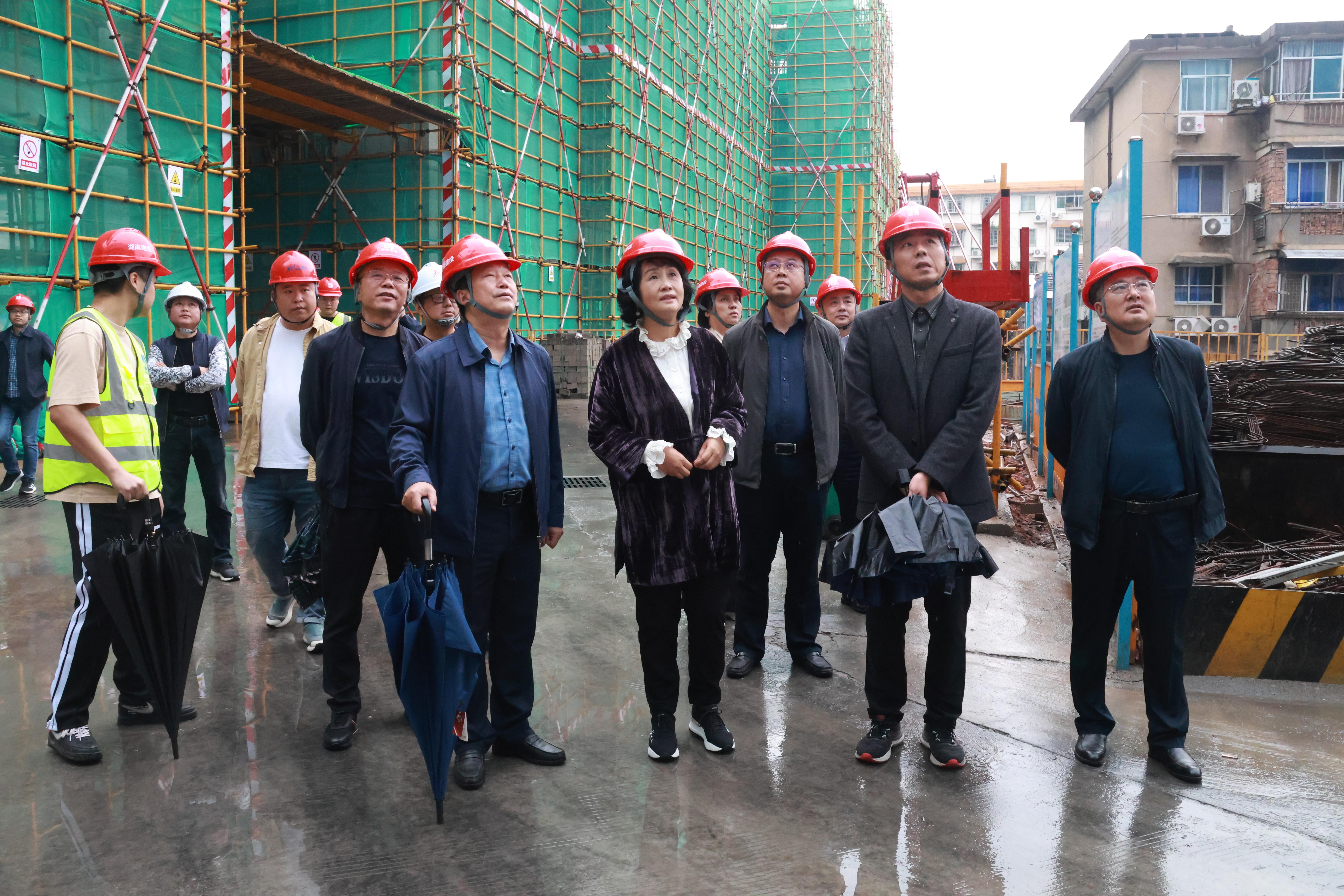 省住建厅督查组到常德分公司常德市第一人民医院联合项目督查三季度建筑工程质量安全暨建筑管理工作
